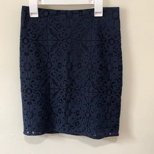 Beautiful blue lace skirt